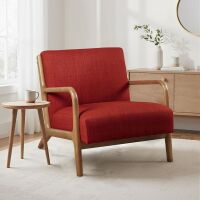 INK+IVY Novak Spice Mid-Century Modern Accent Armchair
