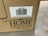 OSP Home Furnishings Lyra Storage Ottoman in Sherpa Parchment Fabric with Medium Oak Legs - 3