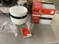Instant Pot 20-Cup White Electric Multi-Grain Rice Cooker and Slow Cooker