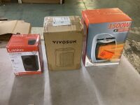 Lot of (3) Small Space Heaters
