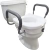 Carex E-Z Lock Raised Toilet Seat With Handles
