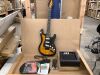 Beginner Electric Guitar Kit w/ Case, 10W Amp, Tremolo Bar - 39in - 2