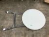 Bar Height Folding Table Indoor Outdoor Accessory w/ Thick Table Top - 32in - 2