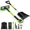 4 in 1 Snow Brush with Shovel, Ice Scraper & Squeegee w/Storage Bag