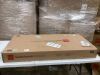 Modern Butcher Block Top Rectangular Coffee Table w/ Metal Legs - 44in - 2