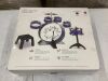 Kids Starter Drum Set w/ Bass Drum, Tom Drums, Snare, Cymbal, Stool, Drumsticks - 3