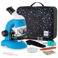 30-Piece STEM Kids Microscope Science Kit w/ 100x, 600x, 1200x Zoom, Slides, Carrying Case