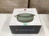 Cast-Iron Dutch Oven Kitchen Cookware w/ Enamel, Handles - 7.5qt - 2