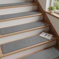 Non Slip Stair-Treads Indoor 15PCS for Wooden Steps Rubber Backing Carpet