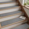 Non Slip Stair-Treads Indoor 15PCS for Wooden Steps Rubber Backing Carpet