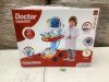 Play Doctor Kit for Kids, Boys & Girls with 17 Accessories, Mobile Cart - 2