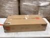 2-Door Slatted Storage Cabinet Accent Furniture w/ Foot Pads - 2