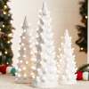 Set of 3 Pre-Lit Ceramic Tabletop Christmas Trees
