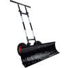 Galvanized Blade 2-Wheel Snow Pusher w/ Adjustable Handle - 36in