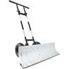 Galvanized Blade 2-Wheel Snow Pusher w/ Adjustable Handle - 36in