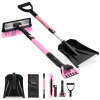 4 in 1 Snow Brush with Shovel, Ice Scraper & Squeegee w/Storage Bag