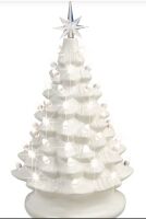 Pre-Lit Ceramic Tabletop Christmas Tree 15"