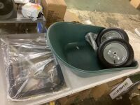 Dual-Wheel Wheelbarrow Garden Cart
