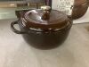 Cast-Iron Dutch Oven Kitchen Cookware w/ Enamel, Handles - 6qt - 3