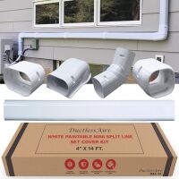 Hide-A-Line Mini Split Line Set Cover Kit, 4" x 14'