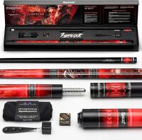 IgnatGames Premium Pool Cue Stick &ndash; 58" 2-Piece, 20oz Canadian Maple Cue with 12.5mm AirStrike Shaft, Premium Case & Accessories