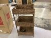3-Tier Water Hyacinth Rolling Utility Cart w/ Weaved Baskets - 2