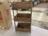 3-Tier Water Hyacinth Rolling Utility Cart w/ Weaved Baskets - 3