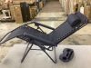 Folding Zero Gravity Recliner Patio Lounge Chair w/ Canopy, Side Tray