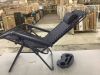 Folding Zero Gravity Recliner Patio Lounge Chair w/ Canopy, Side Tray - 2