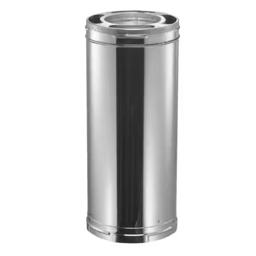 DuraVent DuraPlus All-Fuel Chimney 6in. X 12in. Diameter Chimney Pipe, Stainless Steel