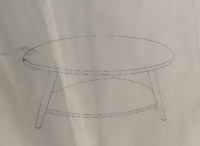 Coffee Table, Appears New, Sold as is