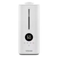 Vissani 1.5 Gal. Ultrasonic Humidifier 360 Degree Turning Dual Nozzle Cool Mist for Medium Room in White