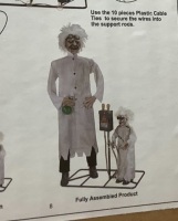 Halloween Decor Scientist and Mini, Appears New, Sold as is