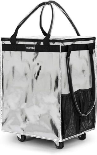 Reusable Grocery Bag on Wheels, Carries Up to 66 lbs