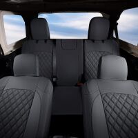 GIANT PANDA Jeep Wrangler 4 Door JL 2018-2026 Full Set Car Seat Covers for Sahara Sport Rubicon Unlimited Willys Without Rear Cup Holder