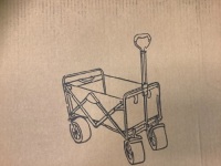 Tooca Heavy Duty Beach Wagon, Appears new, Sold as is