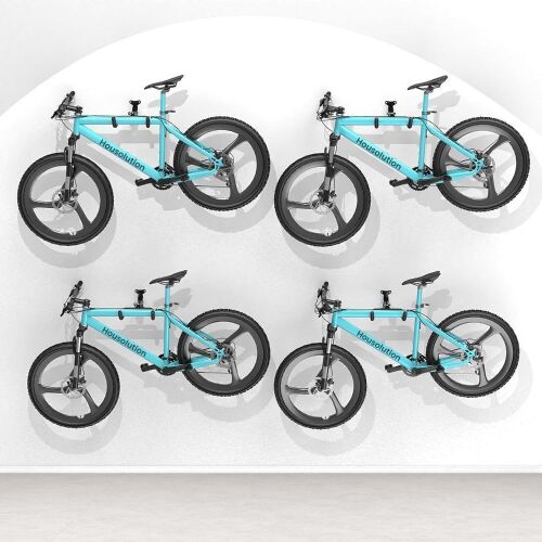 Heavy-Duty Adjustable Bike Wall Hanger, 4 Pack