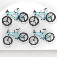Heavy-Duty Adjustable Bike Wall Hanger, 4 Pack