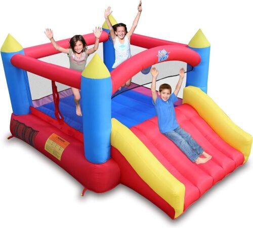 ACTION AIR Inflatable Bounce House Without Air Blower, 450W/0.6HP Blower Needed to Operate