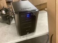 Compact Portable Mini Fridge with Temp & Humidity Control, 3 USB Ports