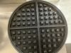 2400W Commercial Dual Waffle Iron, 550 ℉ Temperature and Timers - Gets Warm - 2