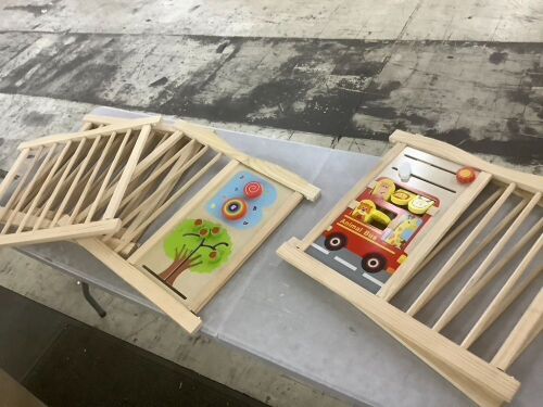 Foldable Wooden Playpen - Missing Brackets to Connect Pieces
