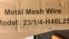 Roll of Metal Mesh Wire, Appears new, Sold as is