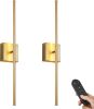 Battery Operated Wall Sconces with Remote Control, 28.3", 2 Pack