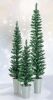 3 & 4 & 5 ft Potted Artificial Christmas Tree Set