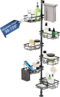 Shower Caddy Organizer Tension Pole, 30-120 Inch Adjustable