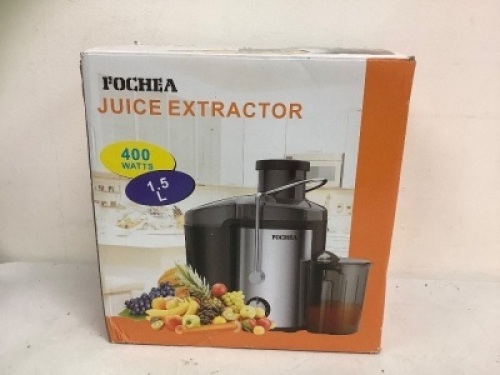 Fochea Juice Extractor, Appears New, Powers Up, Sold as is