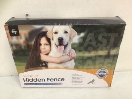 Secure Pet Wireless Fence, Appears new, Powers up, Sold as is