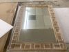 POZINO Rustic Wood Mirror, 24"X36" - 3