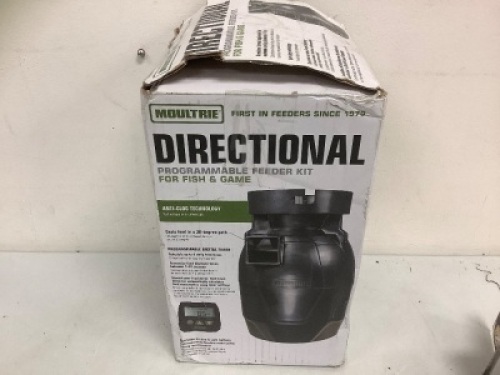 Moultrie Directional Feeder Kit, Appears new, Sold as is